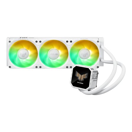 ASUS TUF GAMING LC III 360 Addressable RGB LCD AiO Liquid Cooler White Edition