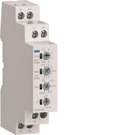 Hager EUD100 Spänningskont 1-fas, 3-fas, Elfördelning & strömförsörjning