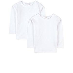 A Happy Brand 2-Pack White T-shirt 86/92 cm - Tops - 86/92 cm - White
