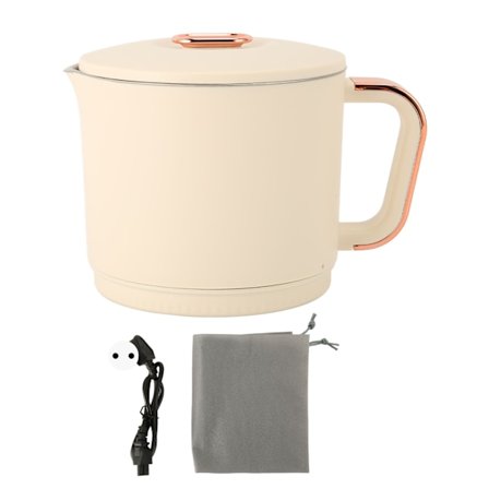 0,8 litran 500 W:n kannettava sähköinen vedenkeitin irrotettavalla pohjalla, nopea ja turvallinen älykäs matkakäyttöön tarkoitettu pieni vedenkeitin, 