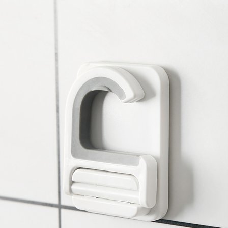 4 stk. veggmonterte kostesholdere, veggmontert selvklebende kostesholder