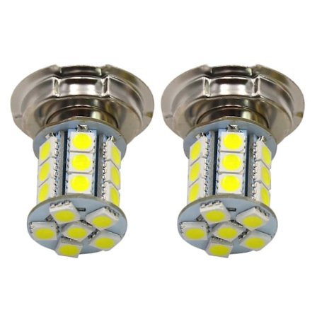 2 stk. 12V P26S 24SMD LED Hvid Motorcykel Forlygte Pærer Lampe til Motorcykler/Motorcykler