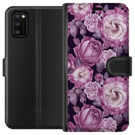 Samsung Galaxy A41 Lompakkokotelo Kukat