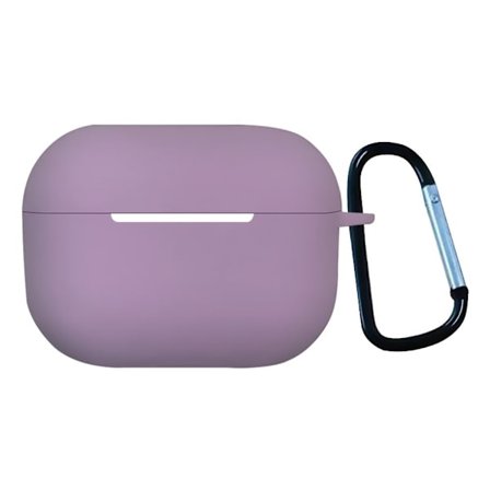 1,3 mm AirPods Pro 2 silikonfodral med spänne - Lavendel Lila