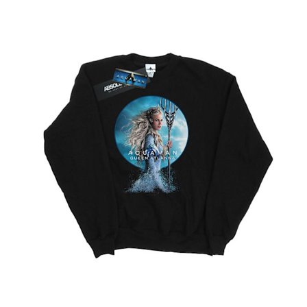 DC Comics Boys Aquaman Queen Atlanna Sweatshirt 9-11 år Svart
