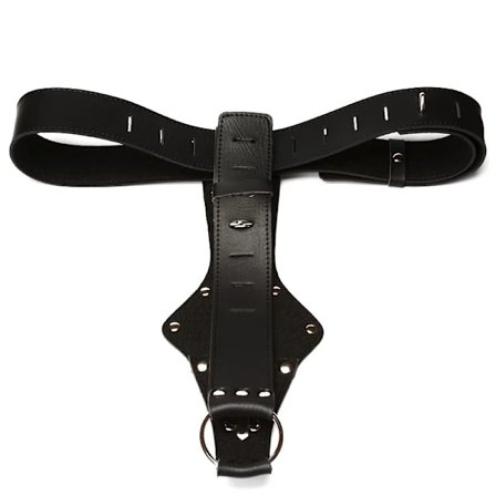 PU-Lær Kyskhetsbelte for Kvinner, Sexy String Undertøy, Restriksjon Bondage Truser, Flørtende Thong, Erotisk Kvinner Par Voksen Sex Lek Teasing