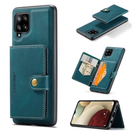 Samsung Galaxy A42 - Stilsäkert Skal med Korthållare Grön