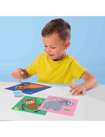 SES Creative My First - Sticking Animal Tails - Multi/patterned - ONE SIZE