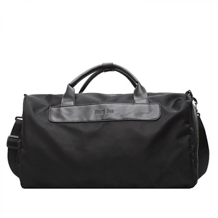 Uusi yksinkertainen vedenpitävä suurikapasiteettinen matkalaukku märkä ja kuiva erotus jooga käsilaukku musta