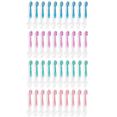 40-pack Mini Rese-Tandborstar för Engångsbruk - 5 i 1 Funktion