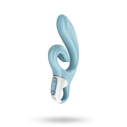 SATISFYER LOVE ME RABBITVIBRATOR - BLÅ - Vuxen.dk: For hende