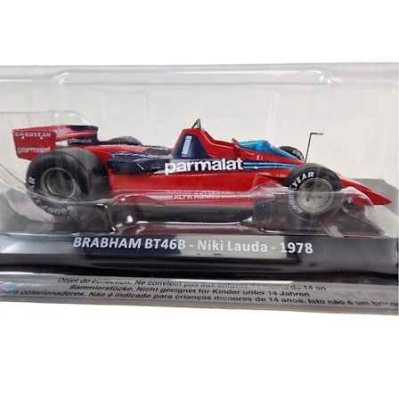 Brabham BT46B Modellbil i Metall 1:24 skala Röd/Blå Ex Mag