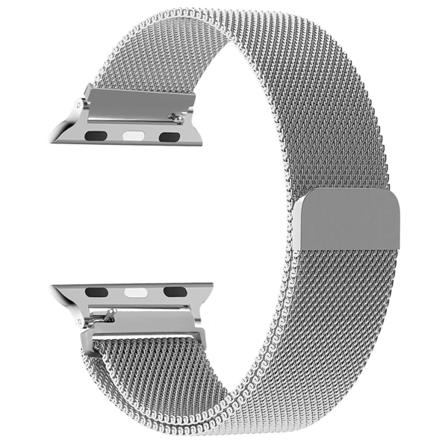 Milanese loop-rem för Apple Watch-band 44 mm 40 mm 45 mm 49 mm 41 mm 38 mm 42 mm 44 mm Armband iwatch Series 9 3 6 5 SE 7 8 Ultra 2 silver silver 