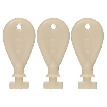 3 stk. nøgle til toiletpapirdispenser, erstatningsnøgle til papirhåndklædedispenser, plastiknøgle til rullepapirdispenser