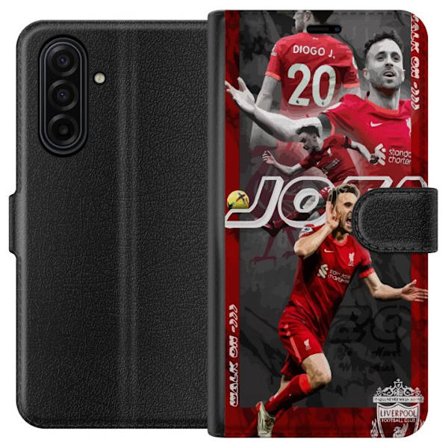 Kompatibelt Plånboksfodral till Samsung Samsung Galaxy A17 5G Liverpool Diogo Jota nr 20 fotboll affisch Portugalsk anfallare Röda spelare Premier L