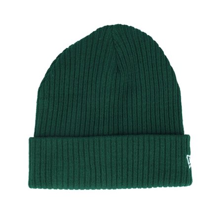 New Era - Vert cuff Bonnet - Colour Beanie Dark Green Cuff @ Hatstore