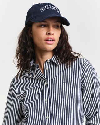 GANT - Regular fit poplinskjorte med striper til dame classic blue