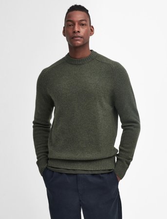 Barbour Barbour Grangetown Crew Neck Sweater - Green - XL