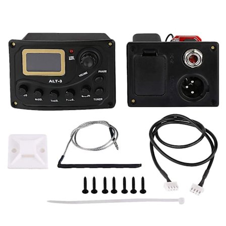 Akustisk gitarr pickup tuner 5-bands Eq Equalizer akustisk gitarr preamp piezo förstärkare sys