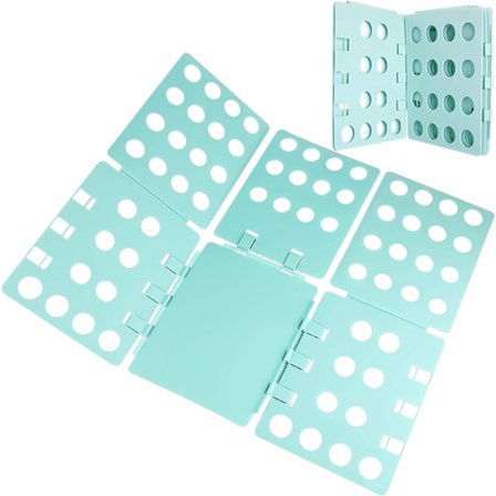 T-shirt foldbart bræt, foldbart tøjbræt vasketøjsmappe, foldbar vasketøjsorganisator nemt og hurtigt for børn og voksne til at folde tøj