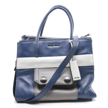 Miu Miu Pre-owned, Pre-owned Handbags Blauw, Dames, Maat:ONE Size