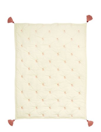 Cam Cam Copenhagen Kids Embroidered Blanket - Ocs - Cream - ONE SIZE