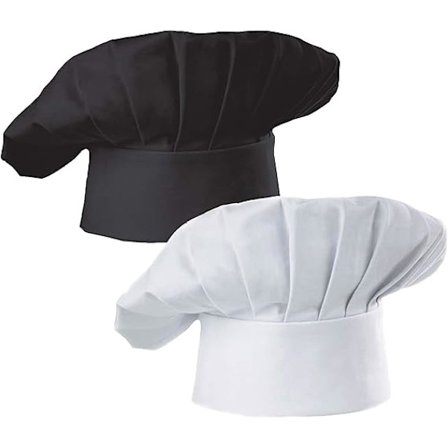 Sæt med 2 Voksen Kokkehuer Justerbar Elastisk Bager Køkken