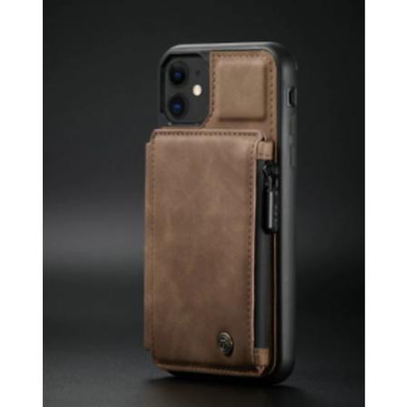 Caseme Läderbakfodral För Iphone 13 Brun