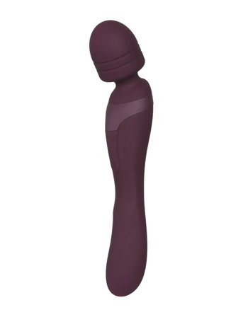 Amaysin Amaysin Duo Rechargeable Magic Wand And Dildo Vibrator - Burgundy - ONE SIZE