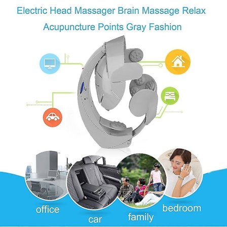 Elektrisk Hodemassasjer Hjernemassasje Slapp Av Akupunkturpunkter