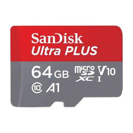 Sandisk MicroSDXC Ultra Plus 64GB 150MB/s A1 C10 UHS-1