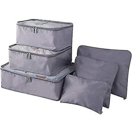 Rejse Organiser Emballeringsposer 6 stk Rejse Emballeringskuber Sæt