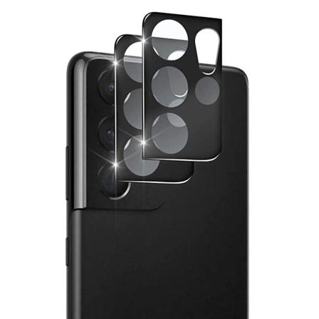 2-pack Samsung S21 Ultra Linsskydd I Härdat Glas - Svart