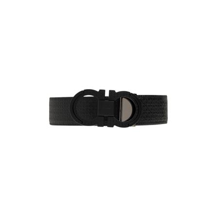 Salvatore Ferragamo Belts svart, Herr Bälten, Herr, Storlek: 110 CM