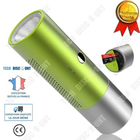 TD Högtalare ficklampa trådlös Bluetooth-högtalare kraftfull utomhus vattentät bärbar musik mini metall original kvalitet lum