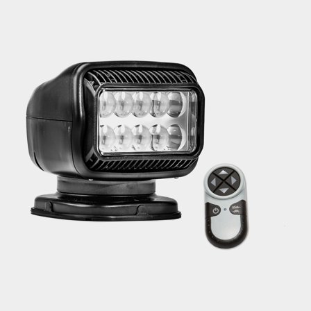 Reflektor Golight GT 20514 RadioRay, LED, 12V, czarny, uchylny i obrotowy, z panelem sterowania - Jachtowa