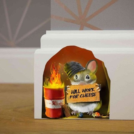 Mouse Hole Wall Sticker 3D Stickers 8 8
