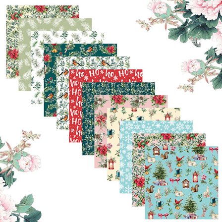 24 ark 6 tommer DIY scrapbog album enkeltsidet dekorativt kartonpapir baggrundsmønstret papir til origami og magasin håndværk