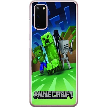 Yhteensopiva Puhelinkuori Samsung Samsung Galaxy S20 Minecraft Creeper mobilskal i klassisk grön pixelstil