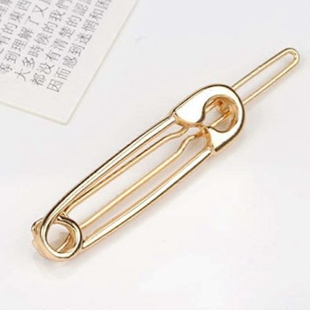 Hårklämmor i neutrala färger, söt klämma, brosch, hårklämma, charm, hårnål, flickig, elegant hårnål (Guld, One Size)