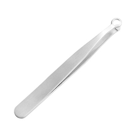 Indgroede hår pincetter præcision rustfrit stål næsehår pincetter øjenbryn pincetter trimning værktøj (sølv) Hy