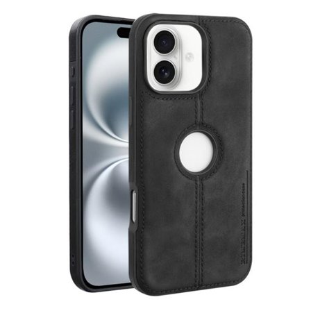 Keinonahkainen kuori hintaan iPhone 16 - Svart