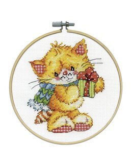 Broderikit Tavla Katten - Design Works Crafts