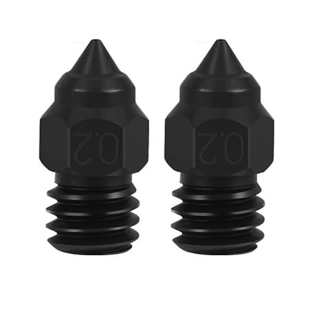 Herdet stål 0,2 0,4 0,6 0,8 3D-skriverdyse for Ender3 5Pro/ Ender3V2/CR6SE/CR10 Skriv ut dyser 2PCS