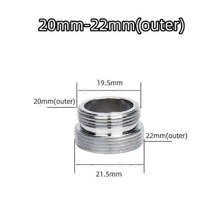 Kranlufterkobling Kjøkken Vannbesparende Innvendig Gjenget Kran Metalladapter-WELLNGS