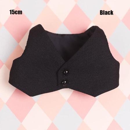 Dockkläder Väst Klädkostym SVART 15CM Black 15cm