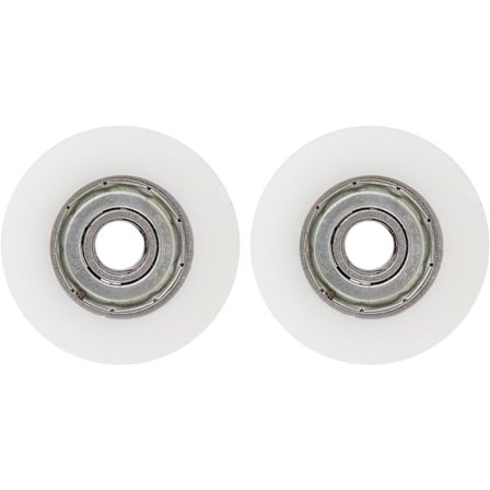 2 stk. drivhusdørhjul erstatningssæt 30 mm diameter