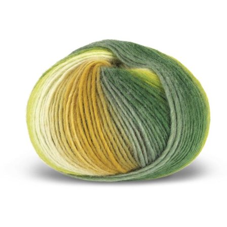 Gjestal Garn Pretty-Print Ullgarn Grønnfarget 507, 100g