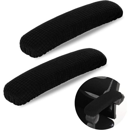 Käsinojien suojukset toimistotuoliin/työpöydän tuoliin, kyynärpäätuki, pelituolin käsinojan pehmuste, musta, pari