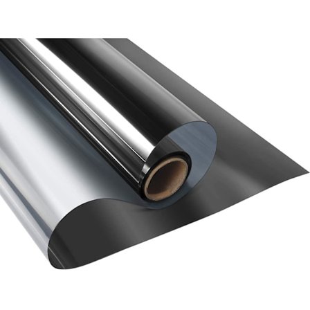 Envägspegel fönsterfilm färgad vinyl glas självhäftande film silver värmeisolering solskydd fönsterfilm integritet för hemmet